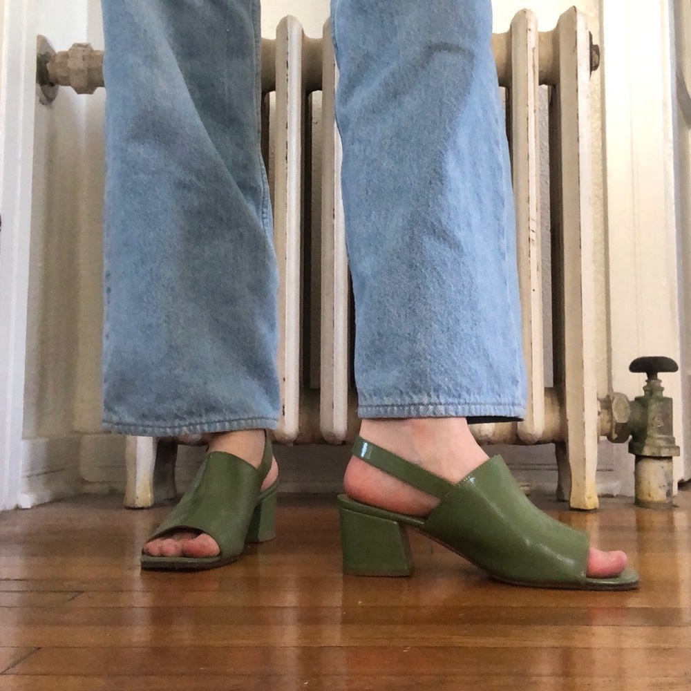 No. 6 Leah Sandal - Pistachio (size 7 women’s)